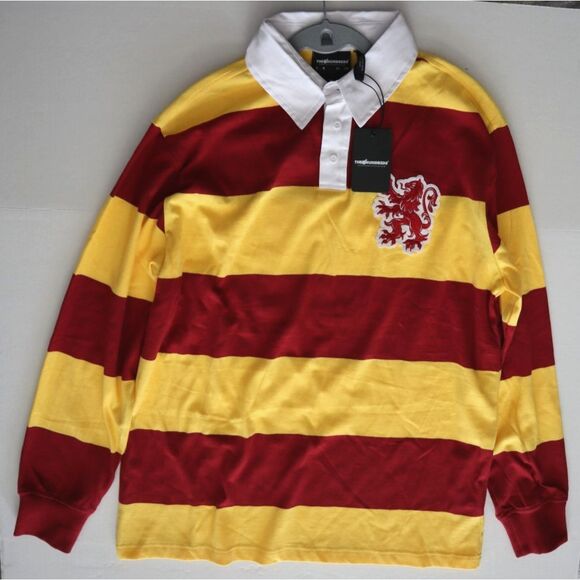 The Hundreds x Harry Potter Men's Sz L Striped Hogwarts House Rugby L/S Shirt - Picture 7 of 7